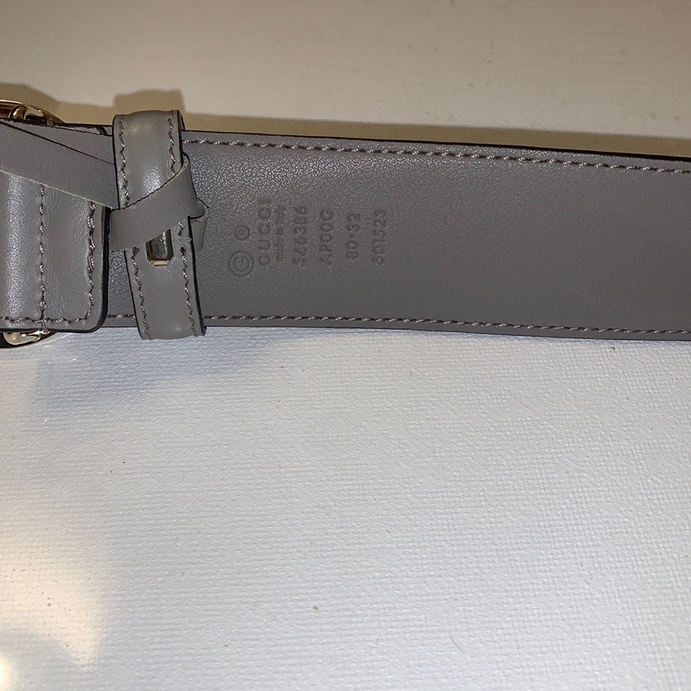Gucci leather belt interlocking GG - Picture 5 of 10